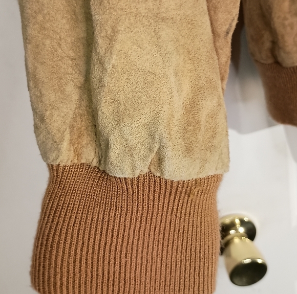 Vintage‎ Tan HUNT CLUB Leather Coat (#1,206) - Picture 7 of 12